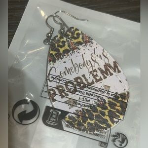 Leopard Arrow Earrings